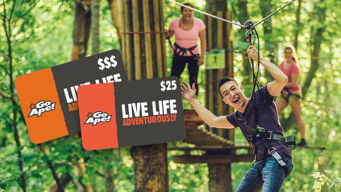 Go Ape Zipline Treetop Adventures Gifts